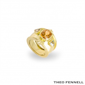 Theo Fennell Yellow Gold Citrine & Topaz Bombé Ring Theo Fennell Yellow Gold Citrine & Topaz Bombé Ring